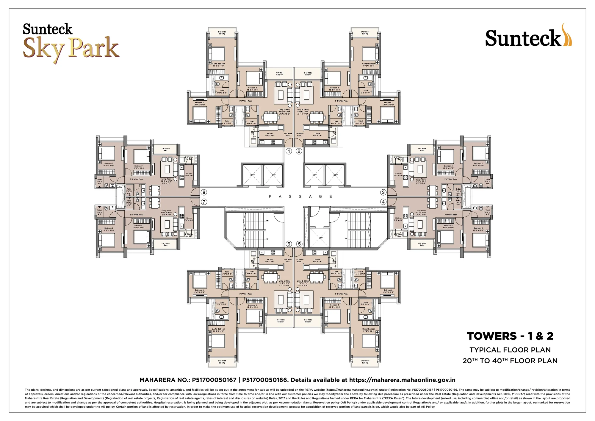 Typical Floor – 20th to 40th