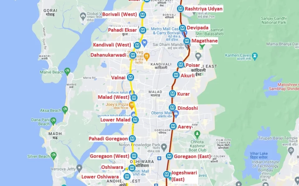 Mumbai Metro Line Map