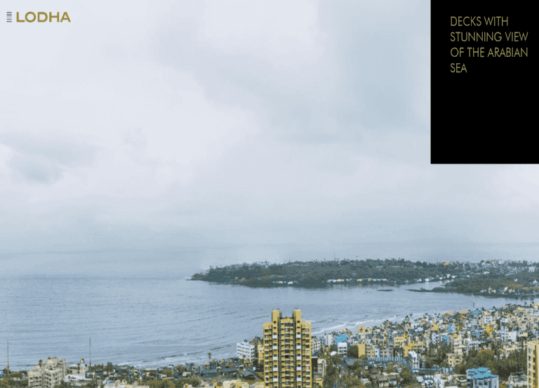 Sea view terrace at Lodha Cullinan Versova Andheri West