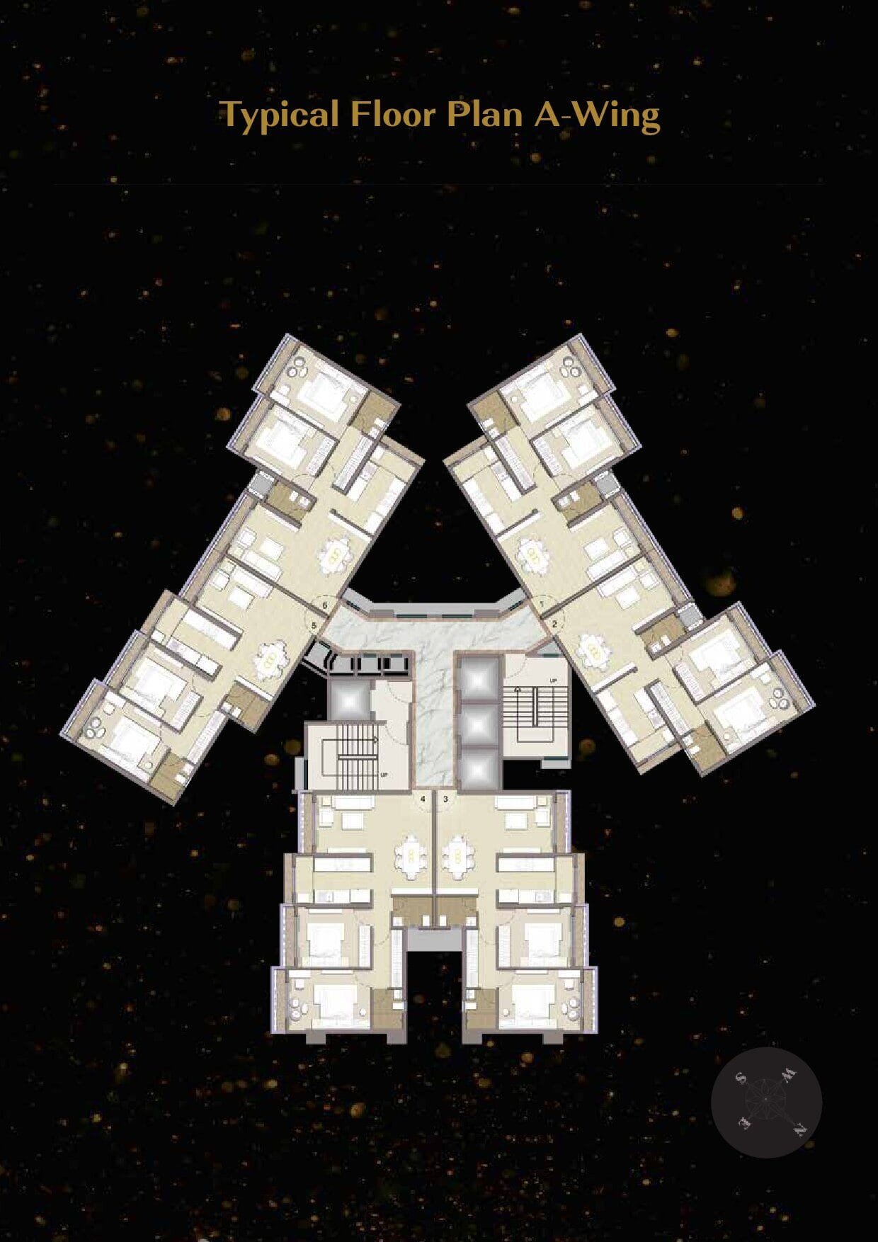 Typical floor plan – A wing