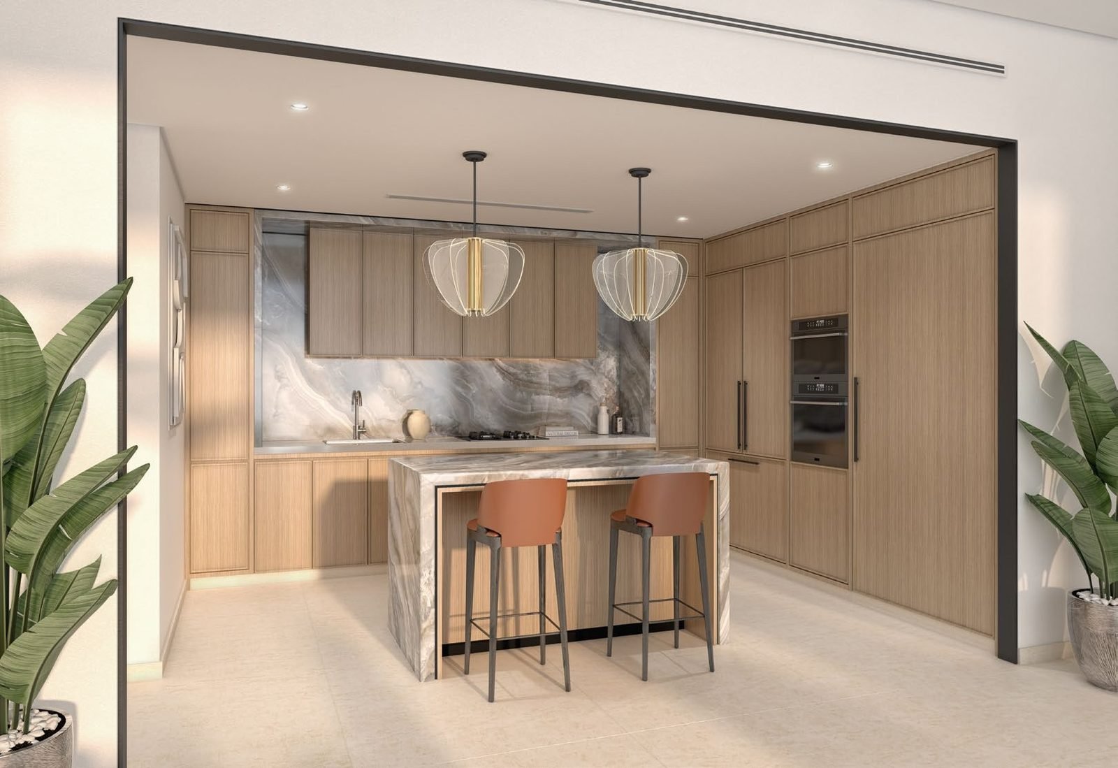 Azizi Venice apartment kitchen