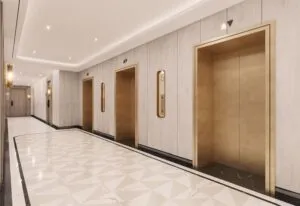 Azizi Venice lift lobby