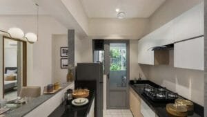 Dynamix Avanya 2 BHK kitchen render
