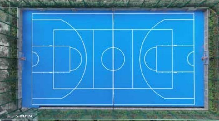 Dynamix Avanya multi-purpose sports court, actual photo