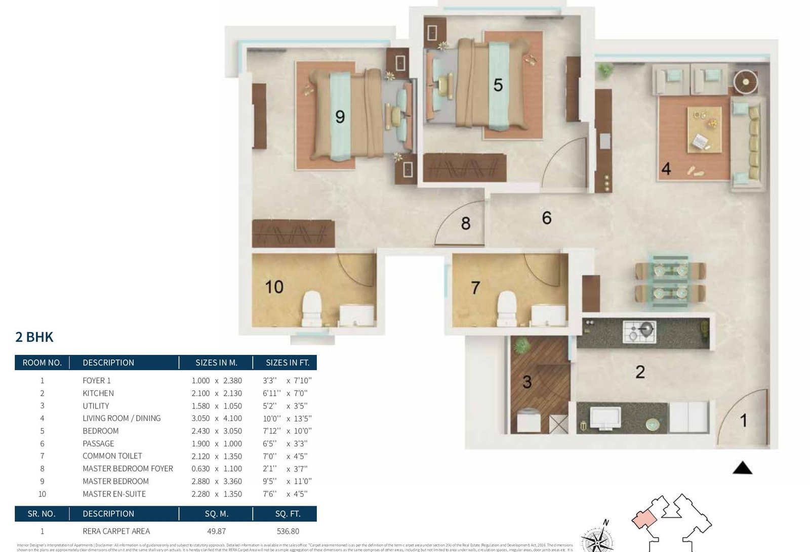 Dynamix Avanya Vara, Dahisar East: New Launch 2 BHK — floor plan preview