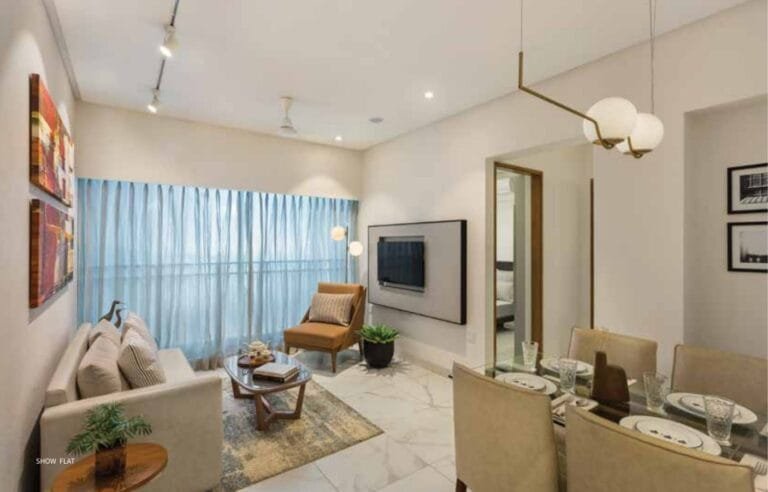 Dynamix Avanya Vara 2 BHK show flat living room