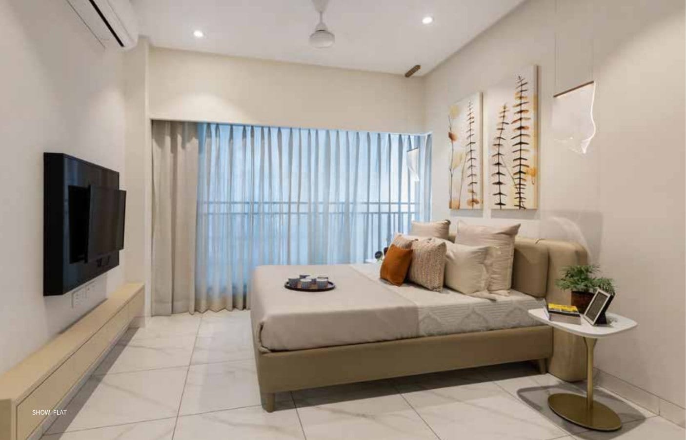 Dynamix Avanya Vara 2 BHK show flat master bedroom