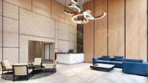 Dynamix Avanya double-height entrance lobby