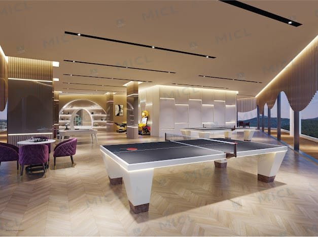 Indoor games room with table tennis at MICL Aaradhya Parkwood