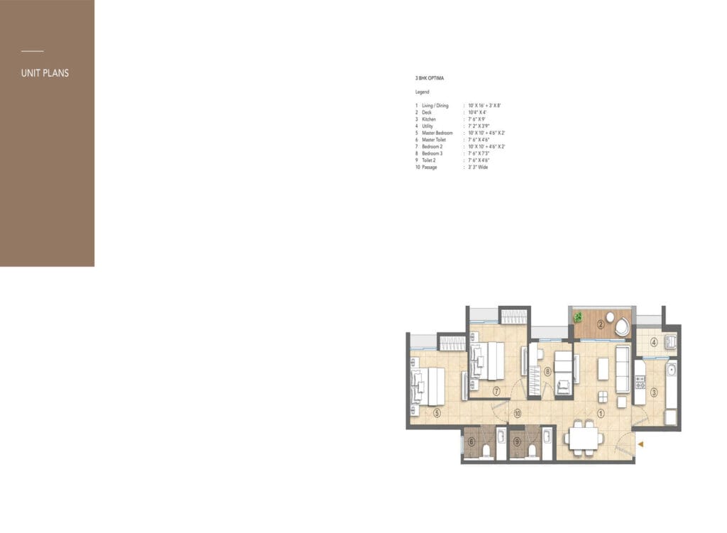2 bhk floor plan mira road