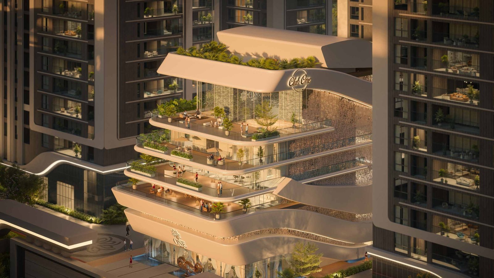 ONE by MSN landscaped tower terraces