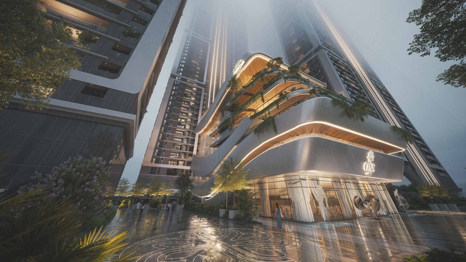 ONE by MSN towers and sky bridge