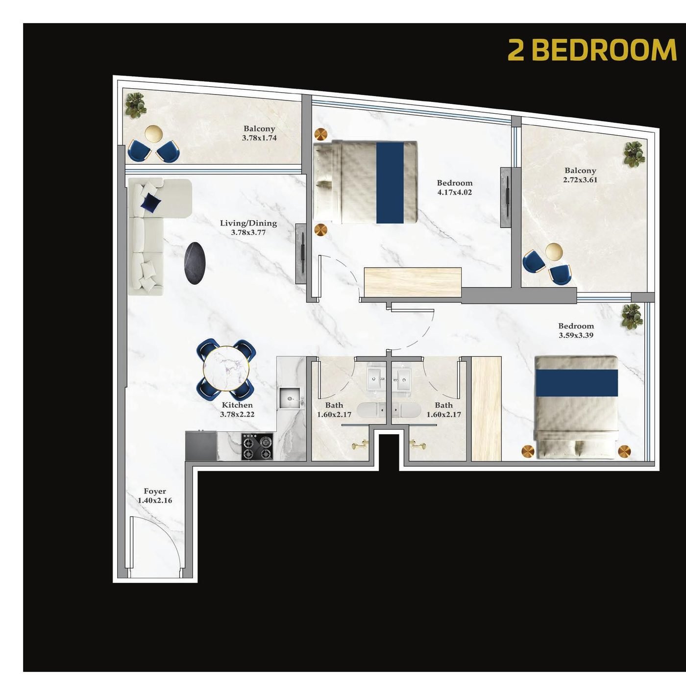 2 Bedroom