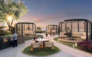 Aspirz by Danube BBQ area and cabanas