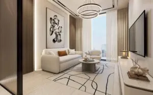 Aspirz by Danube living room, Casa Blanco interiors