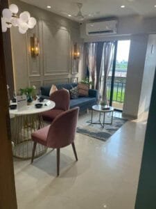 interior view of Abhinandan Lodha's luxurious house, showcasing contemporary architecture.