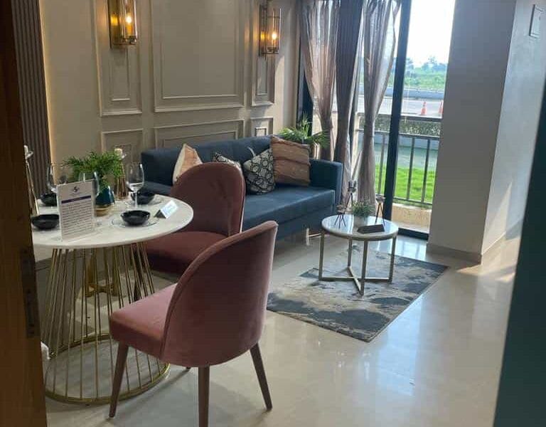 interior view of Abhinandan Lodha's luxurious house, showcasing contemporary architecture.