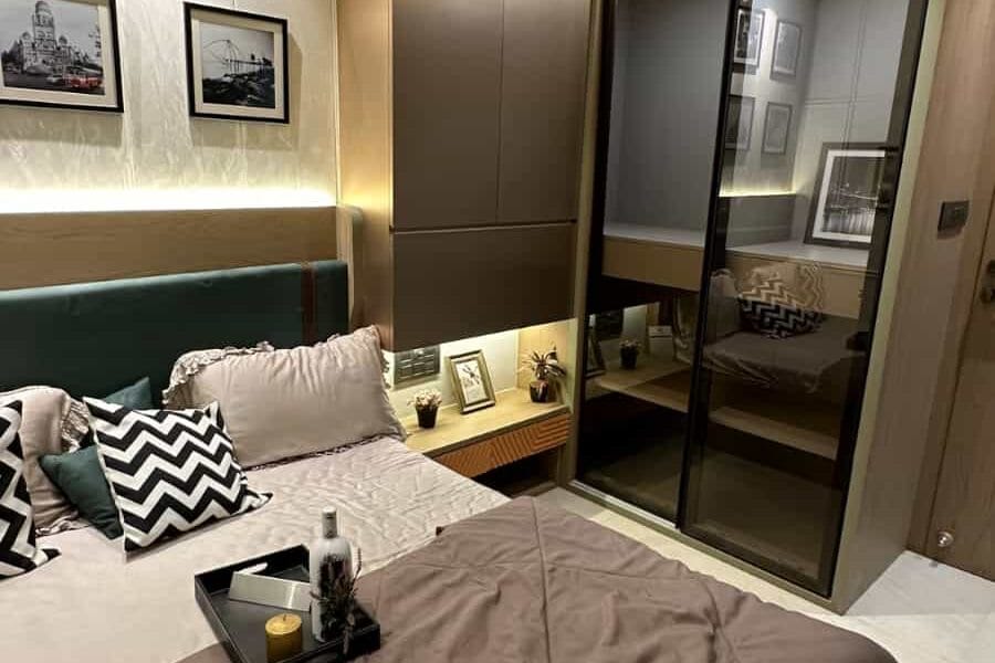 interior view of Abhinandan Lodha's luxurious house, showcasing contemporary architecture.