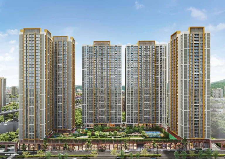 Prestige Garden Trails, Mira Road – five towers elevation (artist's impression)