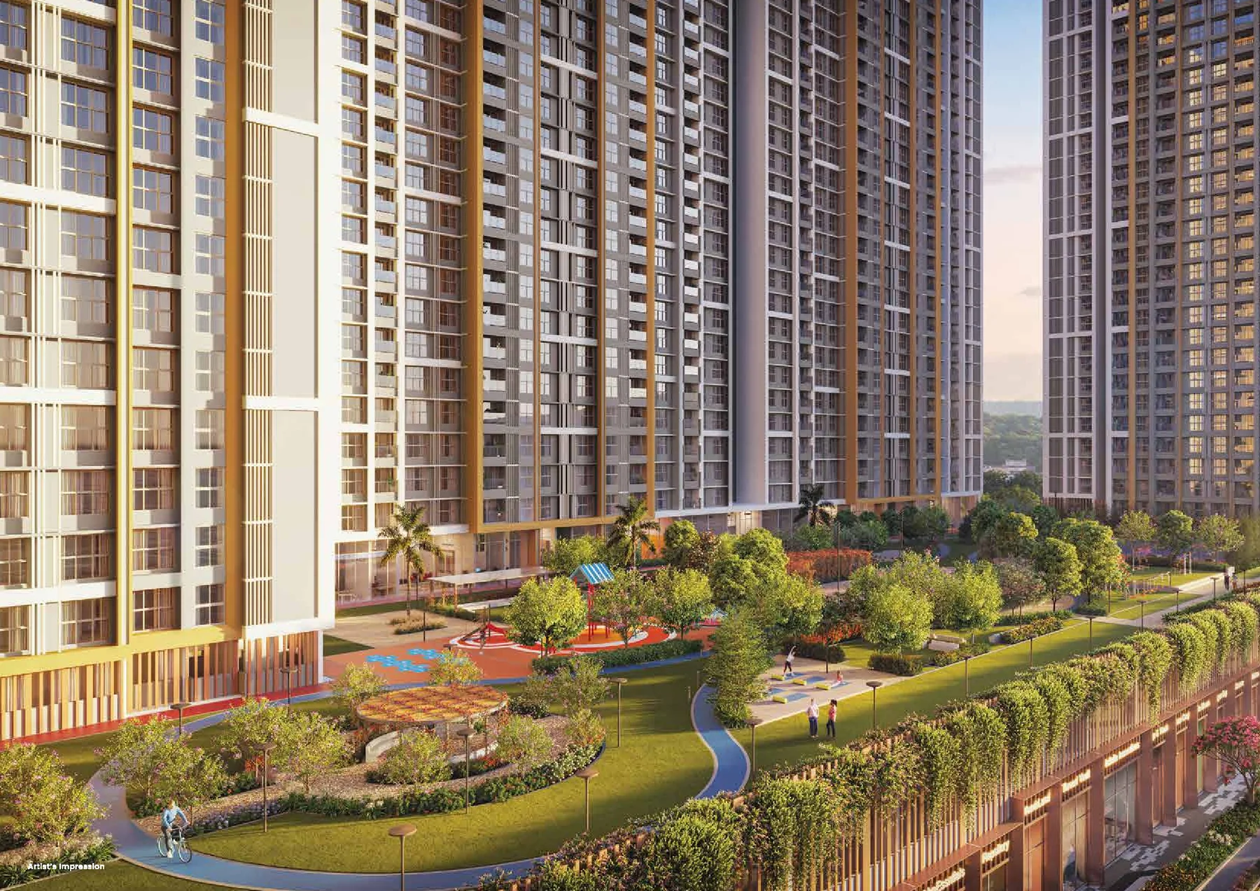 Prestige Garden Trails podium gardens and trail (artist's impression)