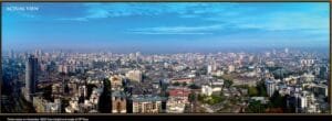 Actual view from the 15th-floor height at Sonam Opulence, Bhayandar East