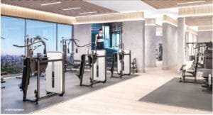 Gym at Sonam Opulence (artist impression)