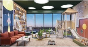 Indoor kids play area at Sonam Opulence (artist impression)