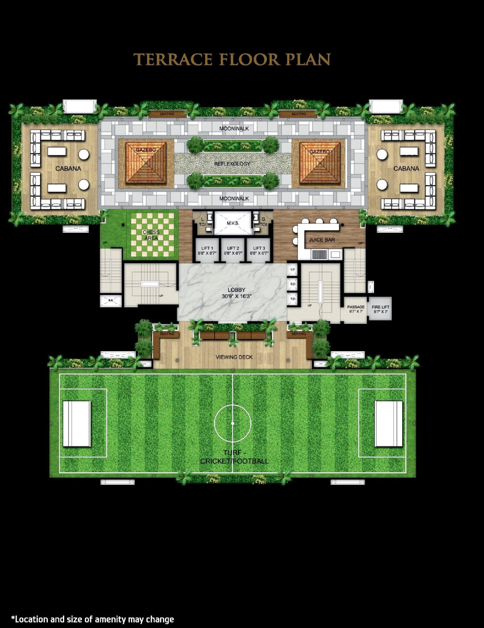 Terrace floor plan