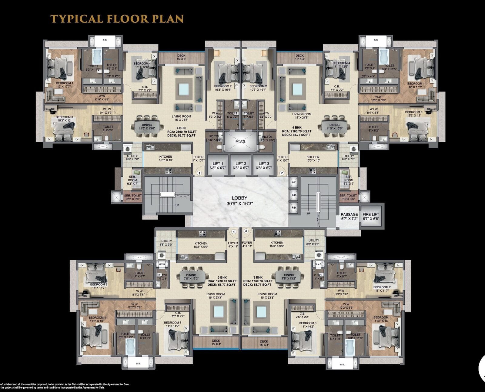 Typical floor plan