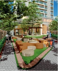 Landscaped walking track at Sonam Opulence (artist impression)