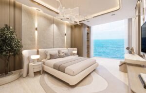 Breez by Danube bedroom with sea view