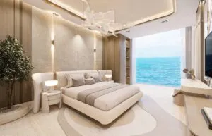 Breez by Danube bedroom with sea view