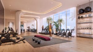 Breez by Danube gym with sea view