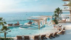 Breez by Danube podium pool deck