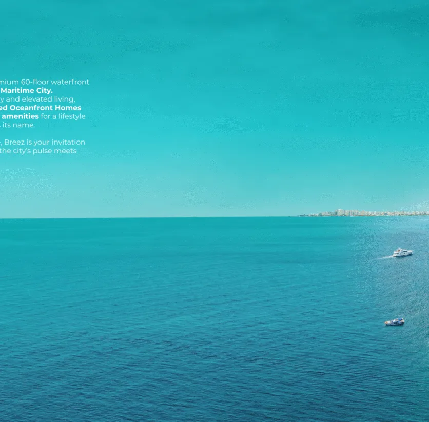 Breez by Danube Dubai waterfront tower exterior
