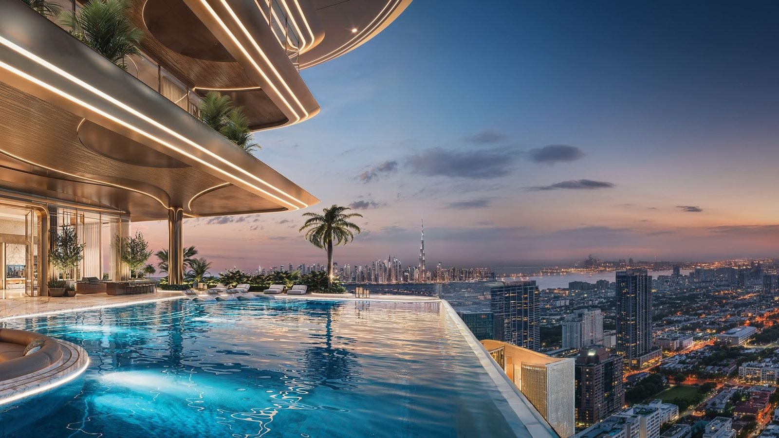 Shahrukhz by Danube sky pool with skyline view