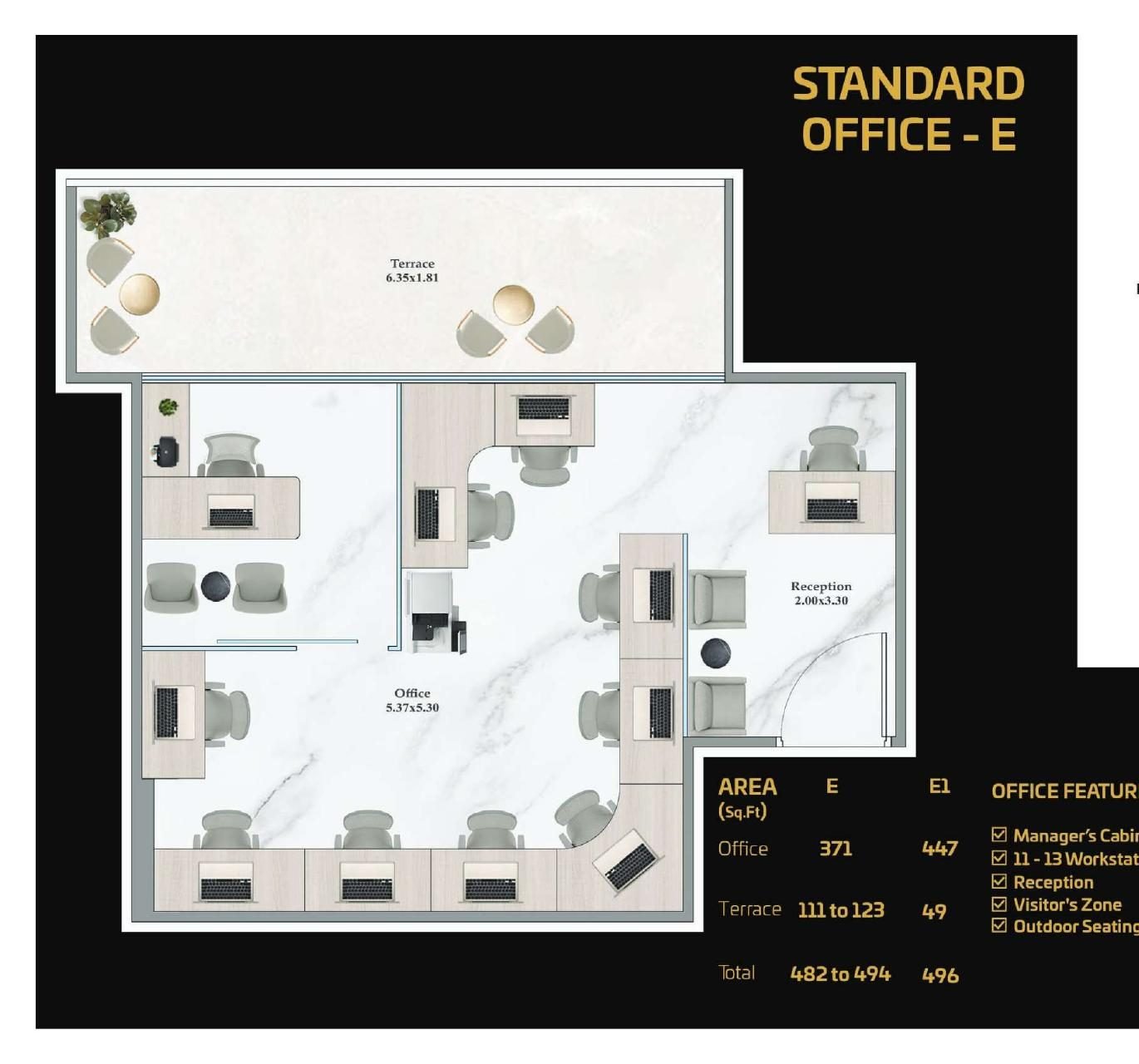 Shahrukhz by Danube: Luxury Office Spaces on Sheikh Zayed Road — floor plan preview