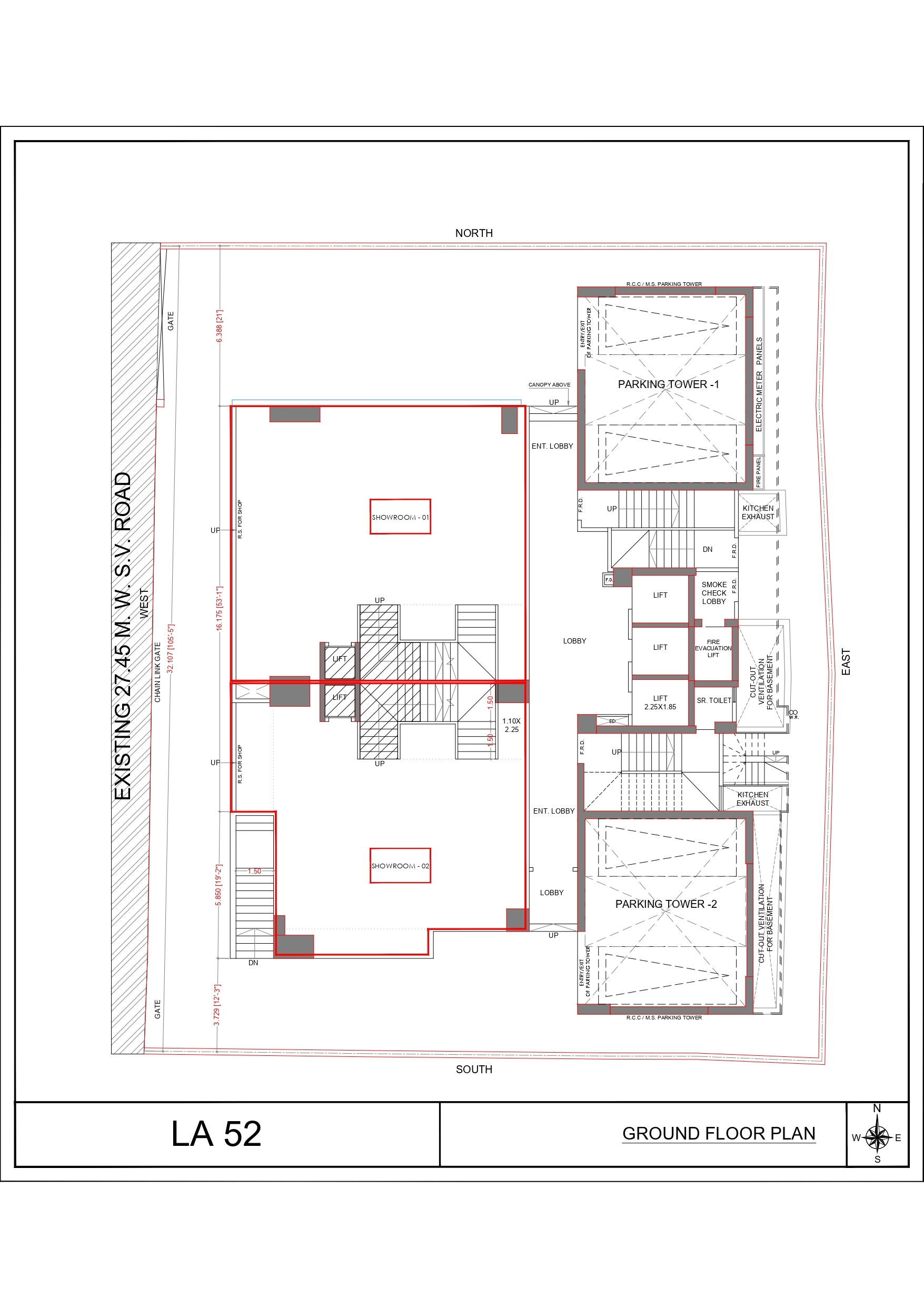 Ground floor commercial space for rent in Khar West