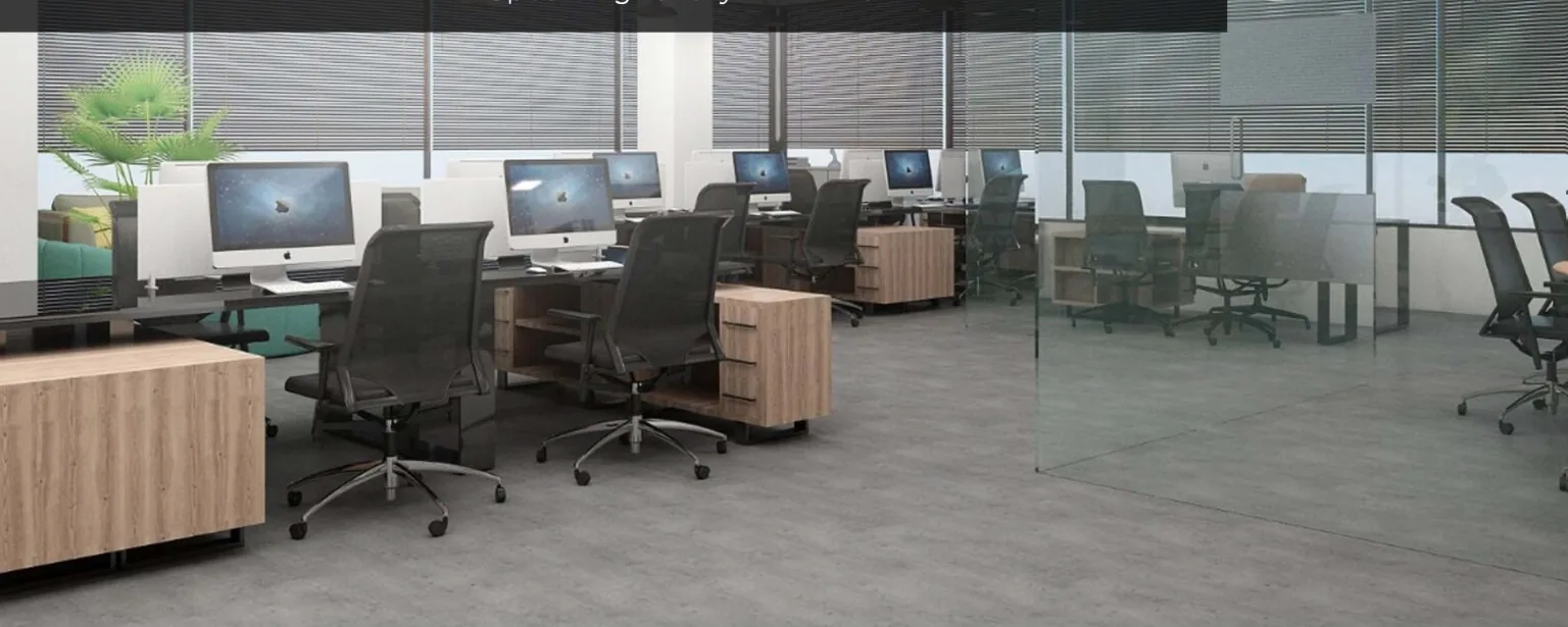 Modern commercial office space interior in Mumbai