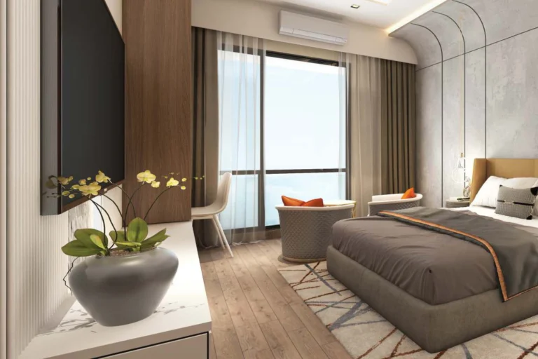 Master bedroom with study nook and balcony, 42 Aura Santacruz West