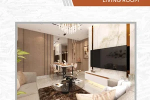 Living and dining room at Vivante Mahim West, flats on Lady Jamshedji Road