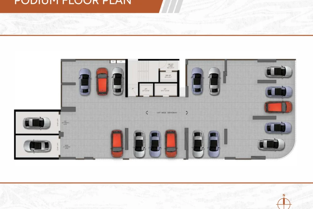 Vivante Mahim West podium parking floor plan
