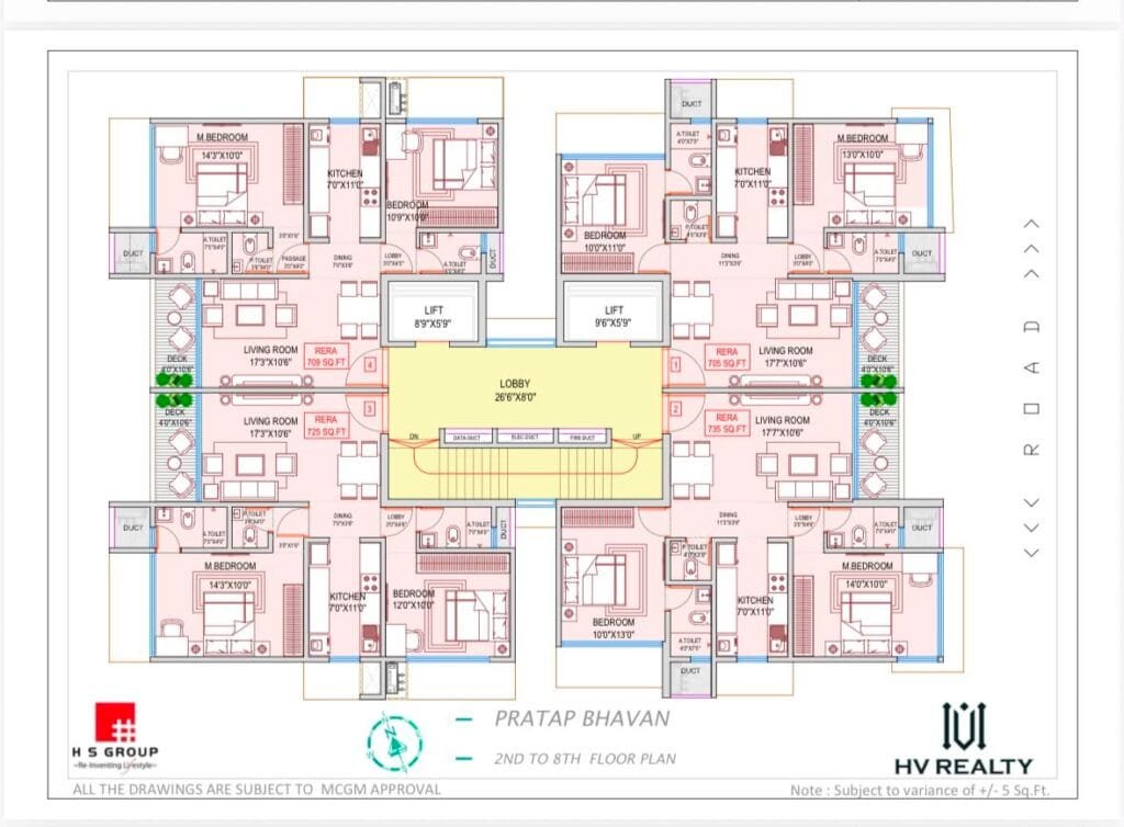 Only 36 Pratap Bhavan Malad West - 2 BHK floor plan
