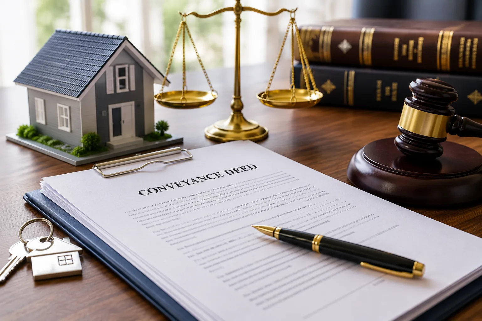 Conveyance deed and legal property documents for a housing society