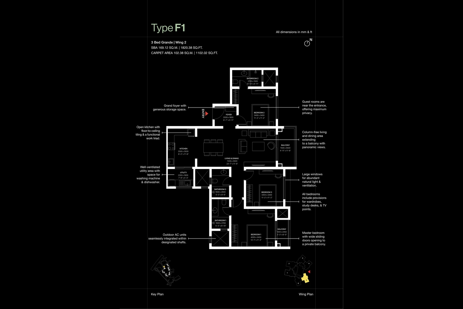 Type F1 - 3 Bed Grande