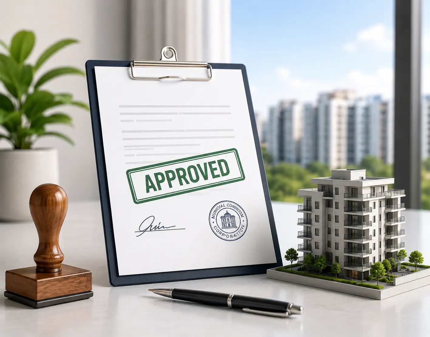 Occupation Certificate: Importance, Risks and Checklist 3 Occupation Certificate document stamped APPROVED with municipal corporation seal