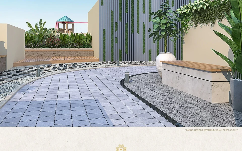 Jamuna Mahal Santacruz East reflexology pathway and kids play tower