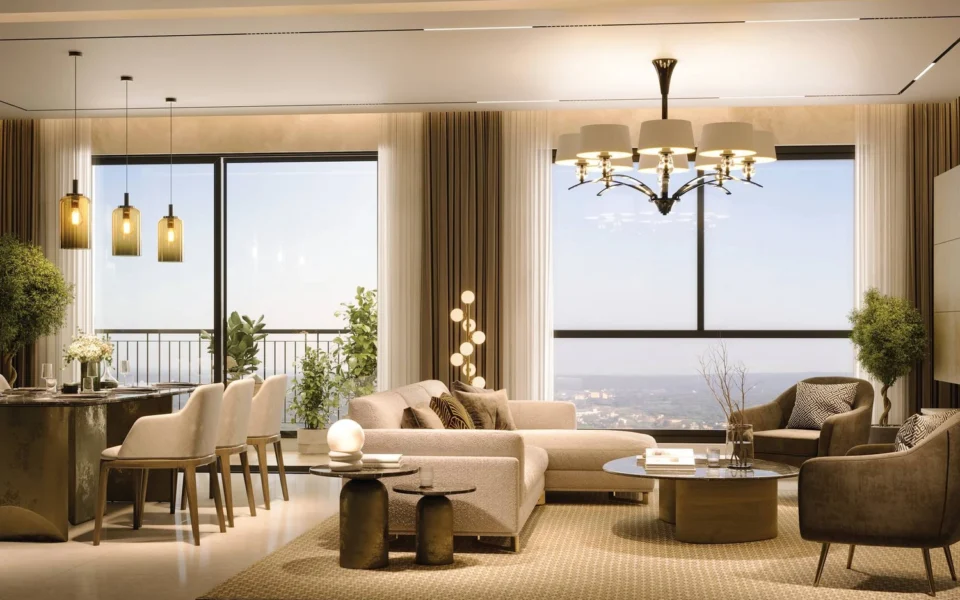 SOBHA Crescent Sector 63A living and dining interior