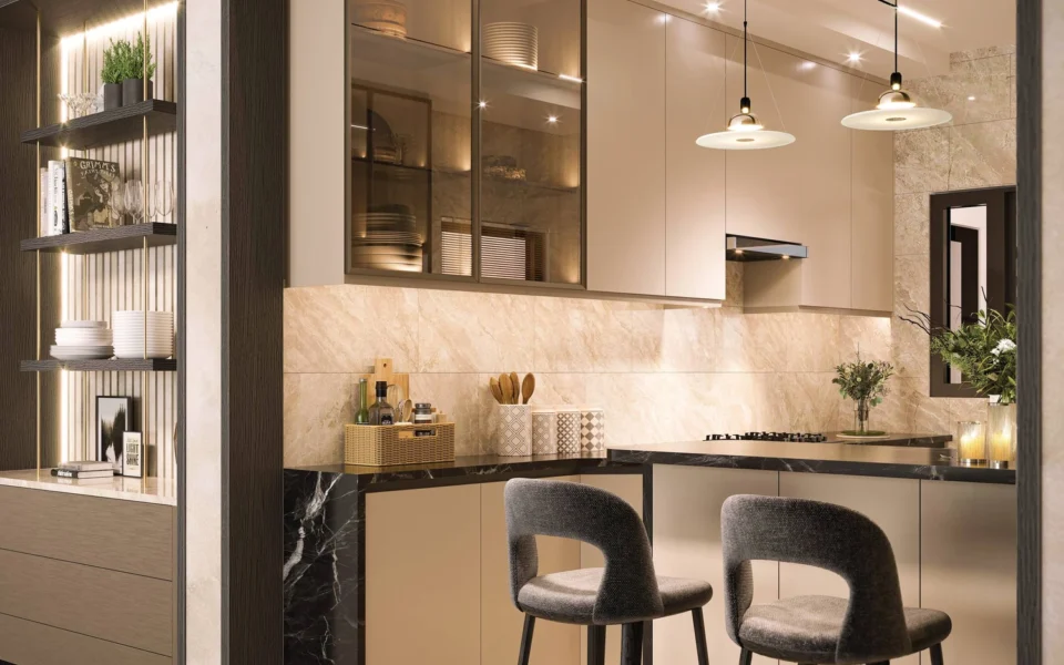 SOBHA Crescent Sector 63A open kitchen interior