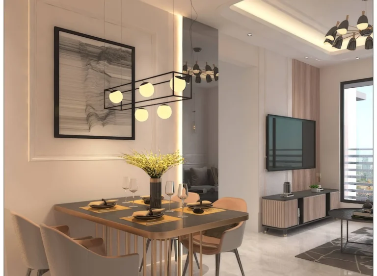 Ivory Heights Vile Parle East living and dining room interior